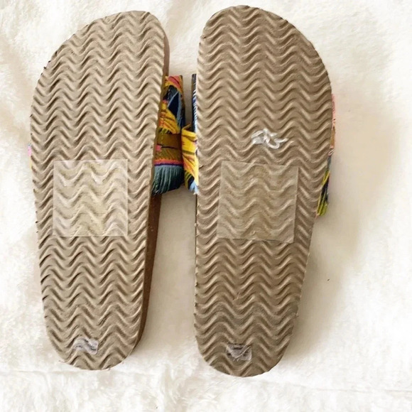 Aerie Tropical palm print slide sandals - Picture 8 of 8